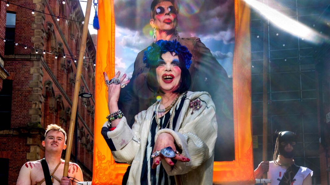 Underground performance artist David Hoyle has been booking gigs in London and across Europe these days.