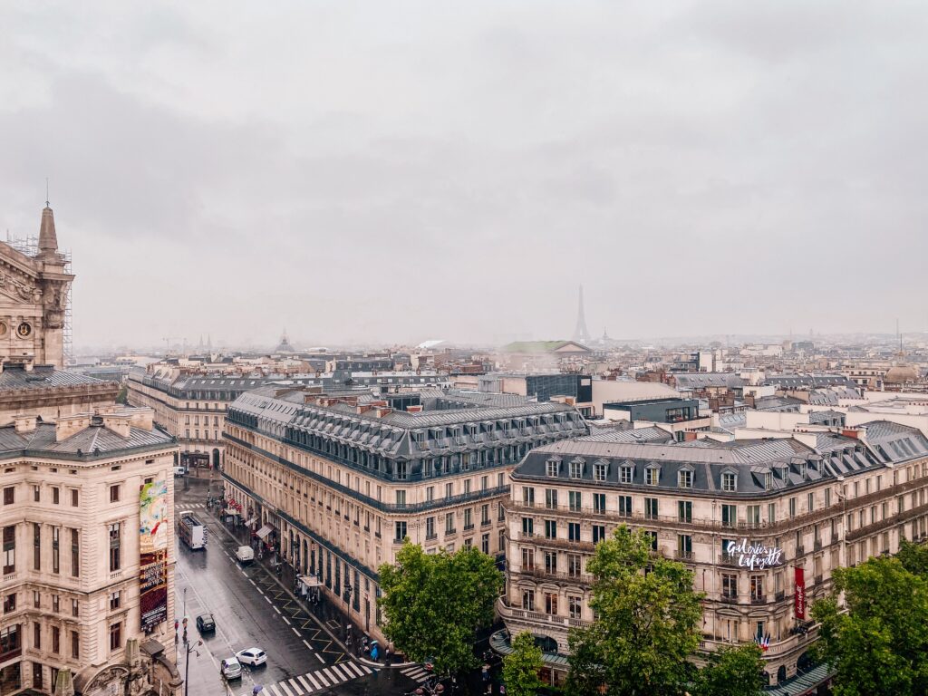 The view from the roof of Galeries Lafayette in Paris. Credit: Michelle Williams on Unsplash