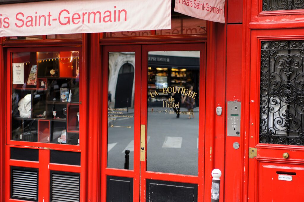 A storefront in Quartier Saint Germain des Prés. Credit: Filip Mishevski on Unsplash