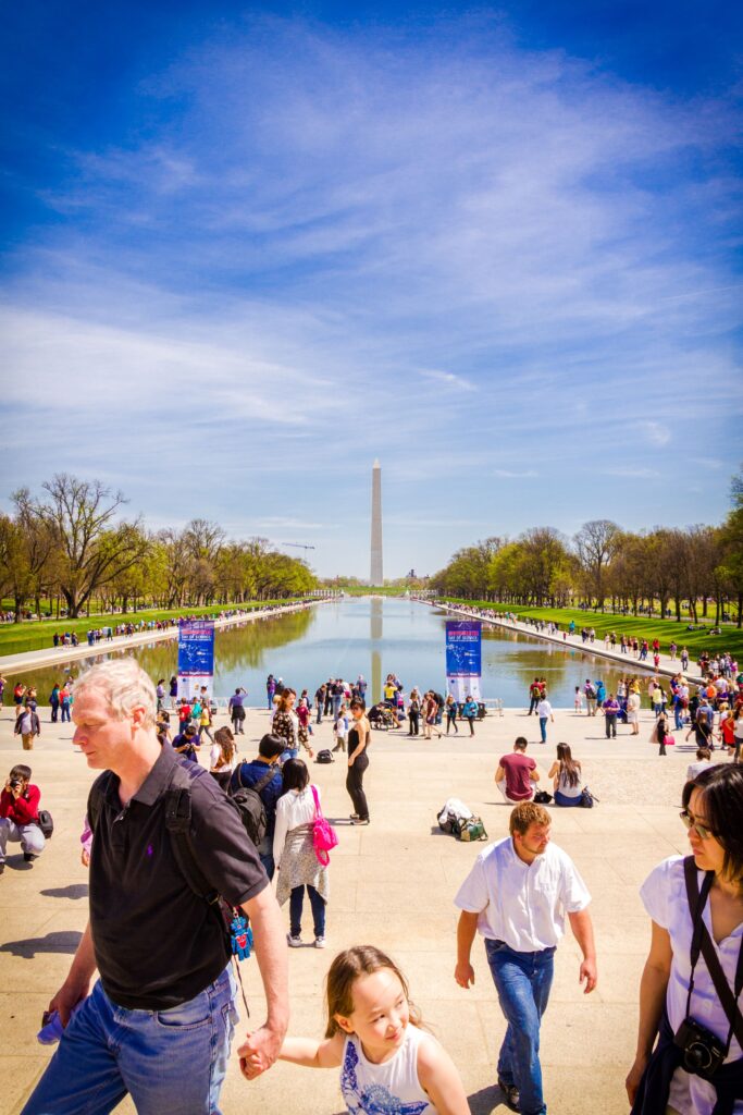 The Reflecting Pool on the National Mall. Credit: Washington.org