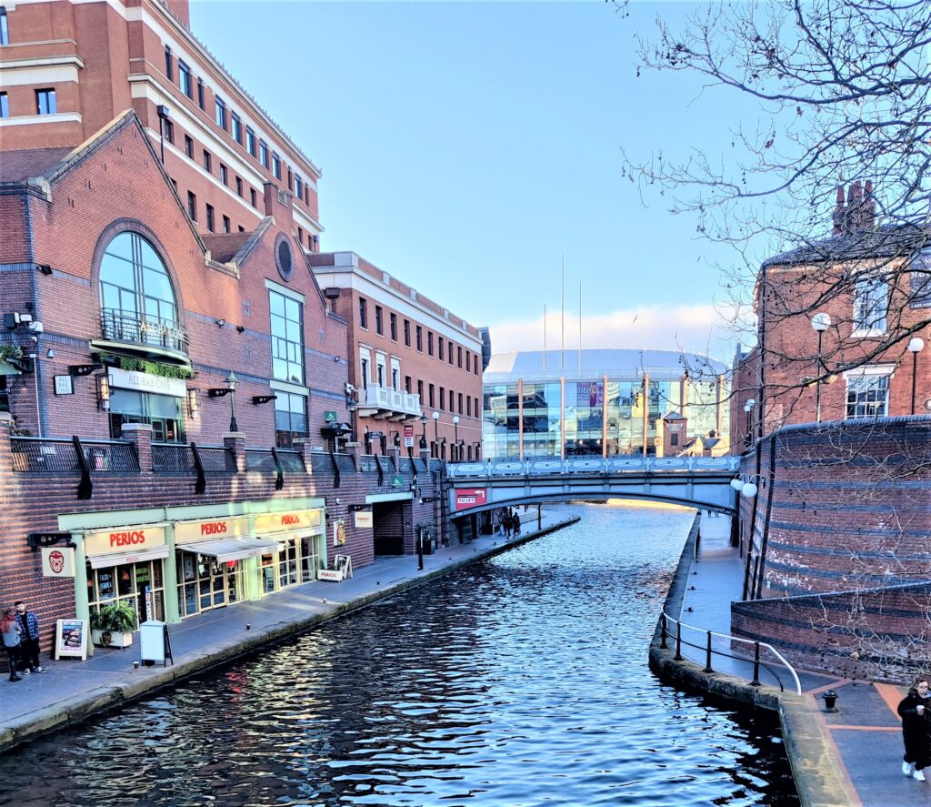Restaurants and bars are scattered along the towpaths of many of Birmingham's canals.
