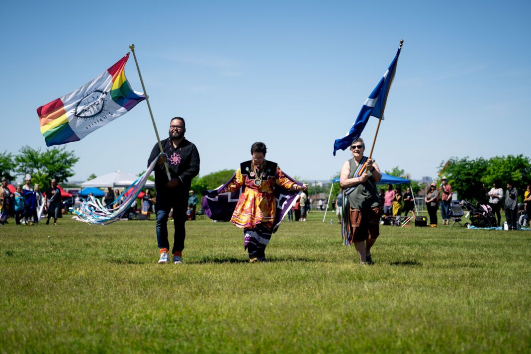 The grand entry at last year’s Toronto 2-Spirit Powwow.