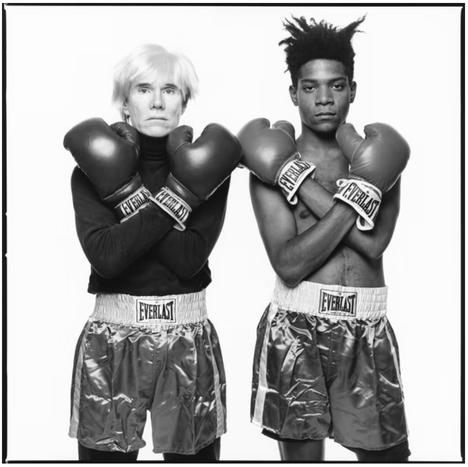 Michael Halsband's double portrait of Andy Warhol and Jean-Michel Basquiat features in the Fondation Louis Vuitton exhibition.